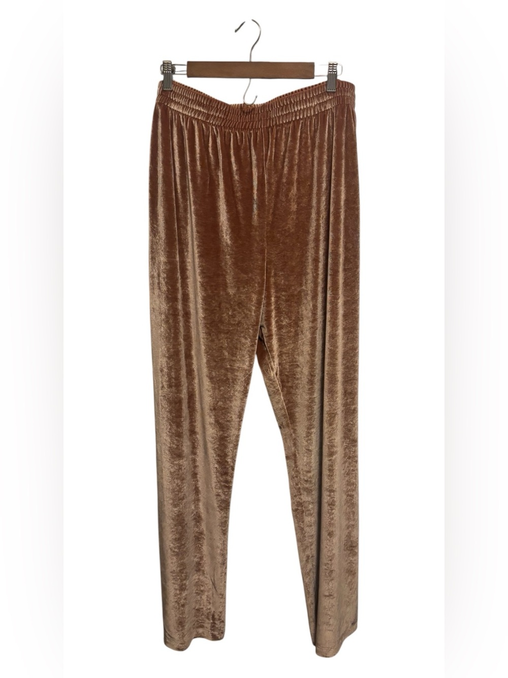 PINK BY VICTORIA’S SECRET•Velour Shine Logo Wide-Leg Pants - Picture 4 of 8